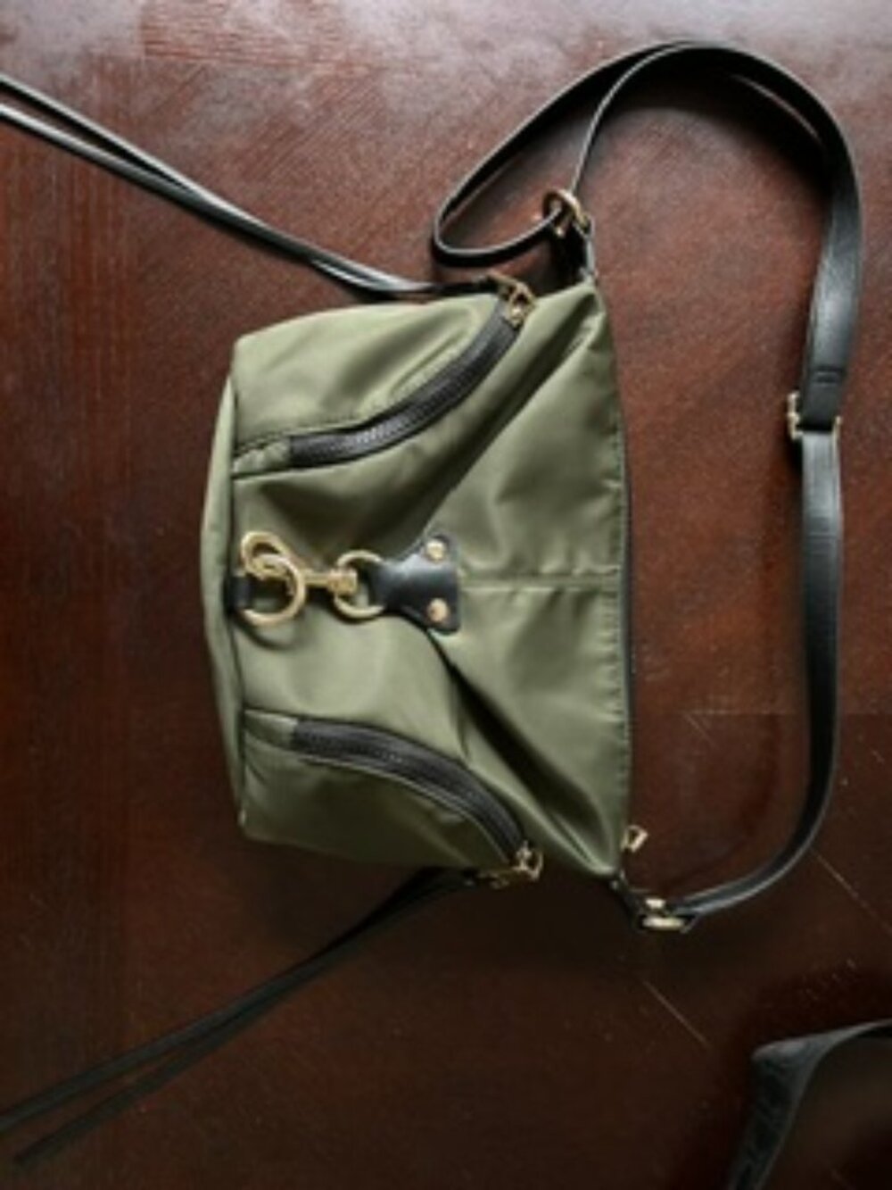 Rebecca Minkoff Small Evan Nylon Crossbody Army Green NWT
